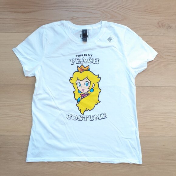 This is My Peach Costume - New Women's Small White T-Shirt - Picture 5 of 5